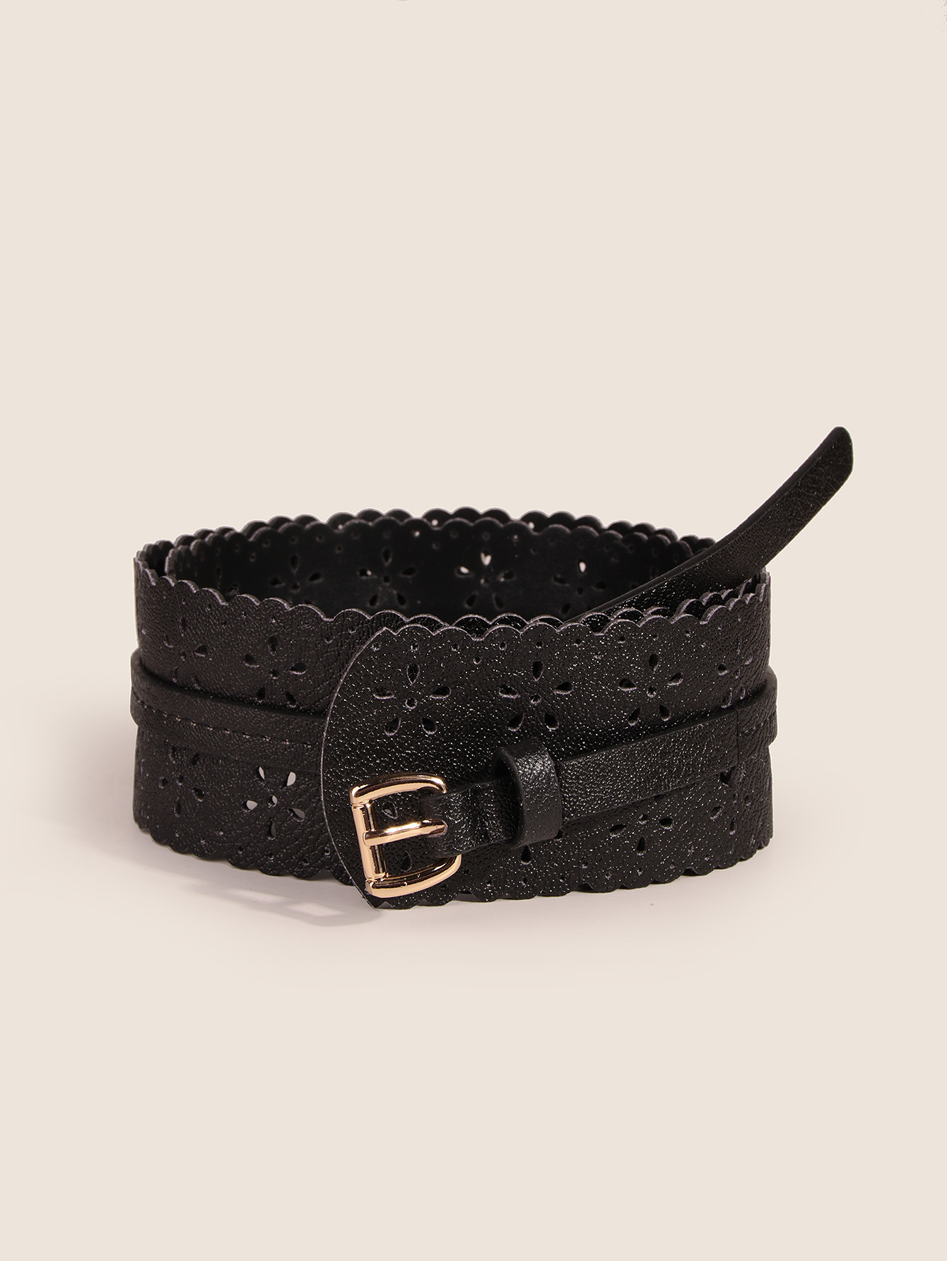 Women'S Gender Retro Flower Pu Leather Women's Leather Belts 1 Piece