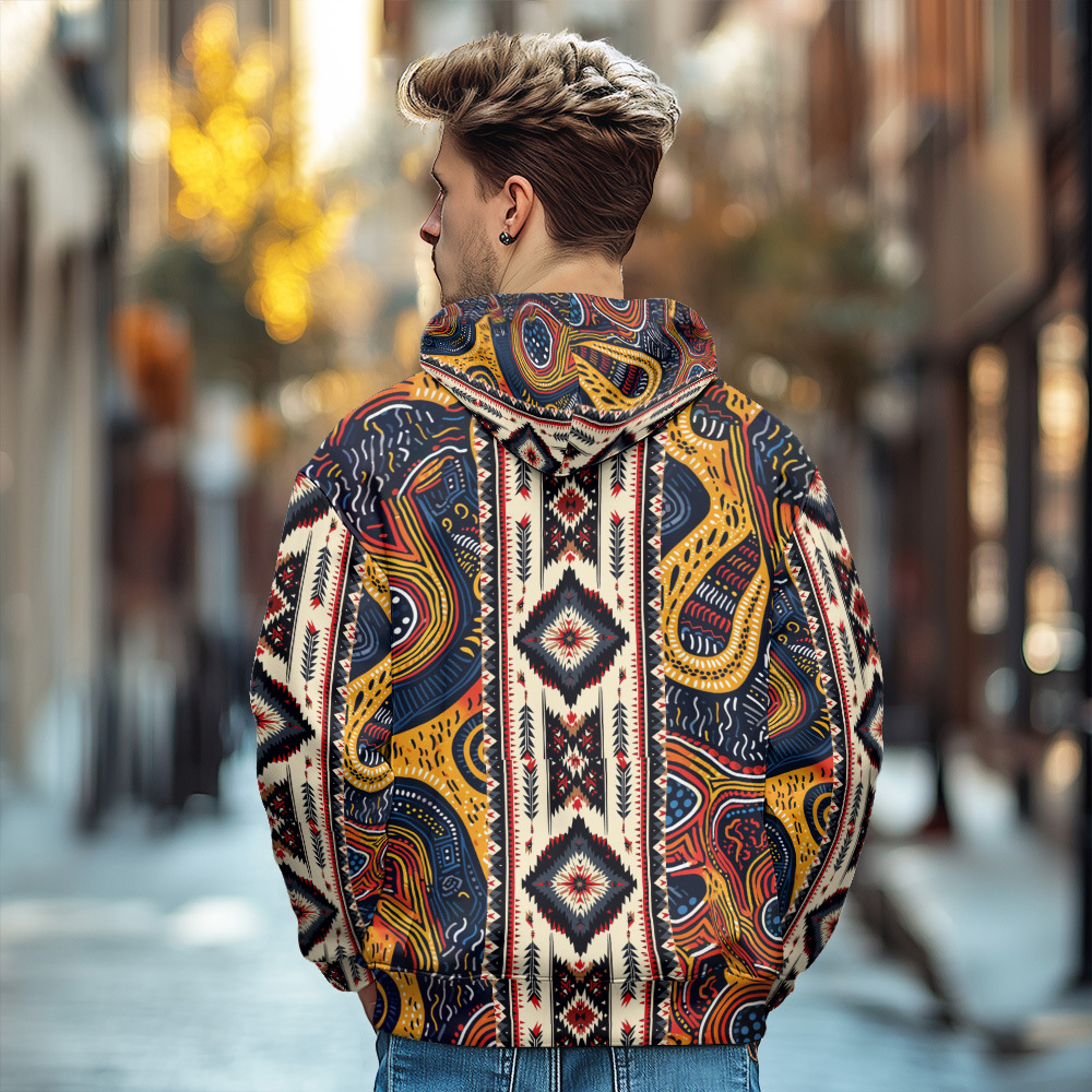Cardigan con cappuccio da uomo con zip per inverno_voghion.com