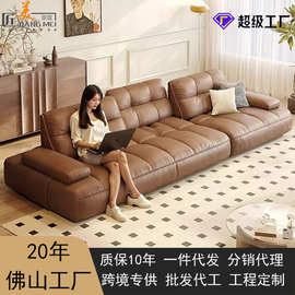 北欧皮埃蒙特方块组合棉麻布艺沙发客厅模块沙发小户型磨砂布沙发
