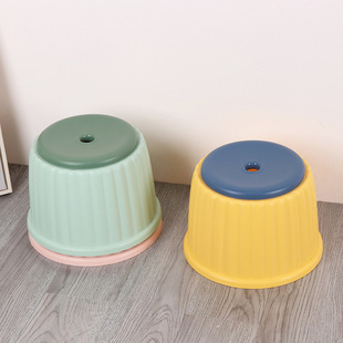 MT4162 Cake Stool Household Plastic Kidsren's Stool Low Stool Shoe Changing Stool Cute Stool Bathroom Small Bench