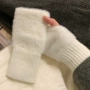 保暖秋冬季半指加厚手套