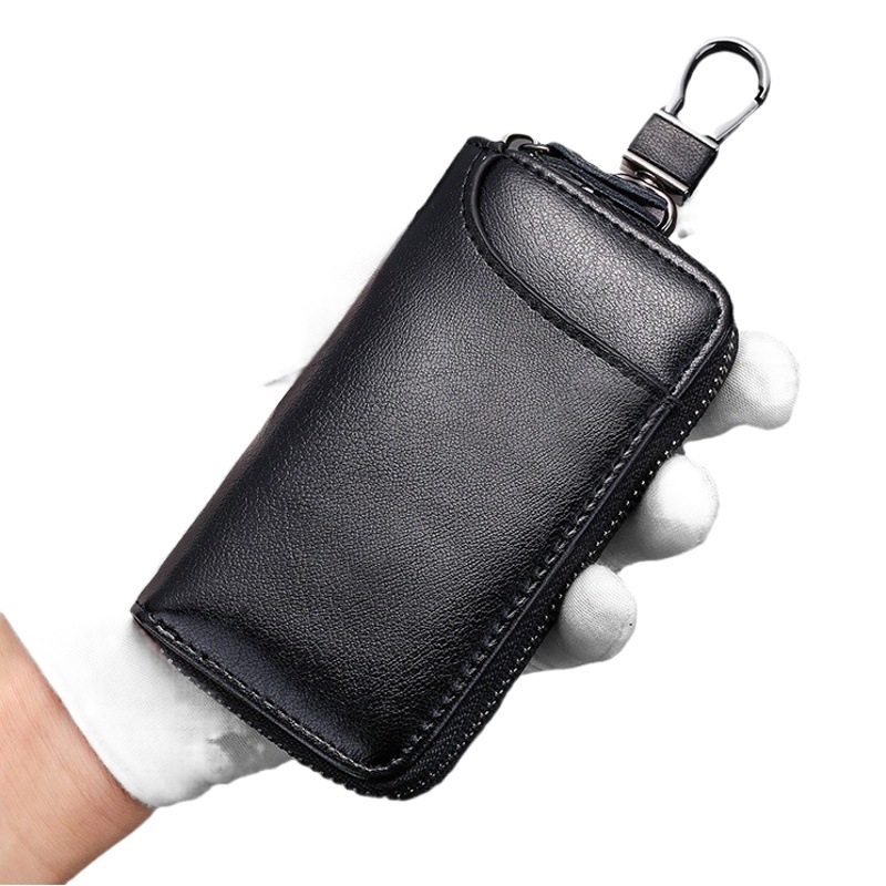 Business large capacity key bag multi-function key bag waist hanging car key card bag key bag large key chain