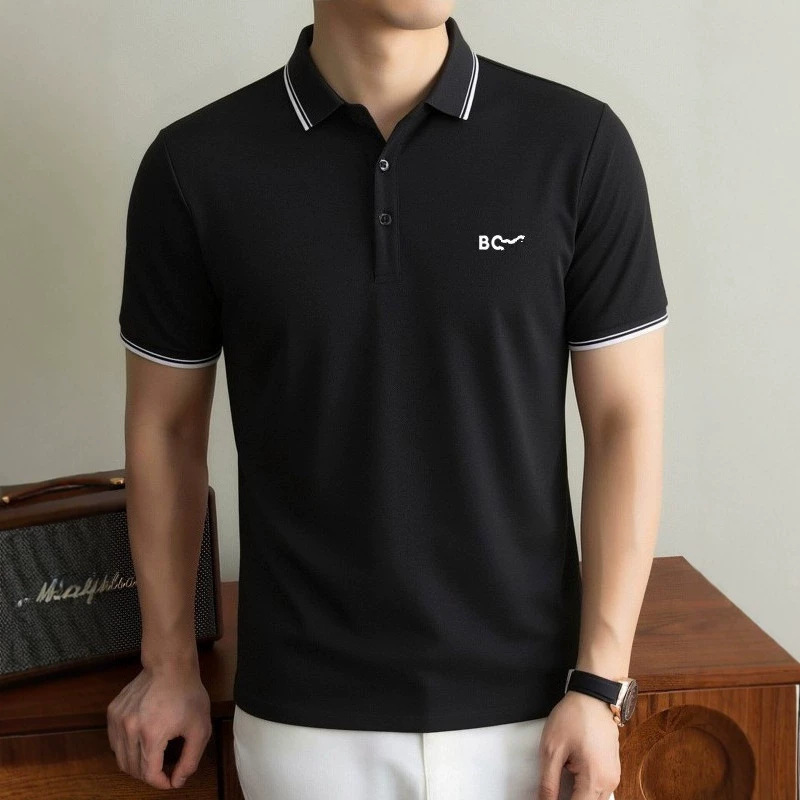 Yujia Bos Men's 2026 New Summer Workwear High-End Business Casual T-Shirt Short-Sleeve Polo Shirt Trendy Yujia Bos Men's 2026 New Summer Workwear High-End Business Casual T-Shirt Short-Sleeve Polo Shirt Trendy