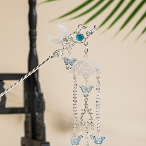 Hanfu hair accessories set hairpin hairpin tassel hairpin ancient style temperament step shake Chinese style headdress 19.9GF113