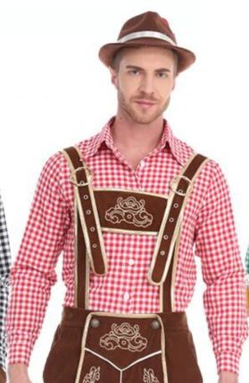 Red grid shirt