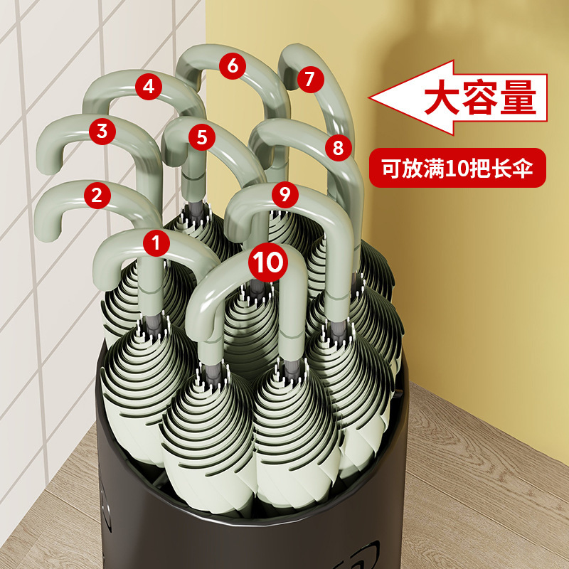 雨伞收纳桶家用入户门放伞架简约雨伞沥水置物架酒店大堂落地伞桶|undefined