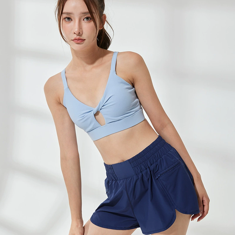 Fashionable universal top with cups, yoga clothing, tank top, shockproof sports bra for gym, city style