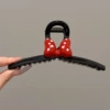 Red double-sided accessories with bow, 15cm