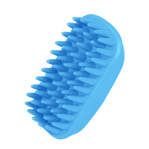 Manufacturer hot selling pet bath brush TPE soft dog massage brush to remove floating hair dog cleaning and beauty comb tool