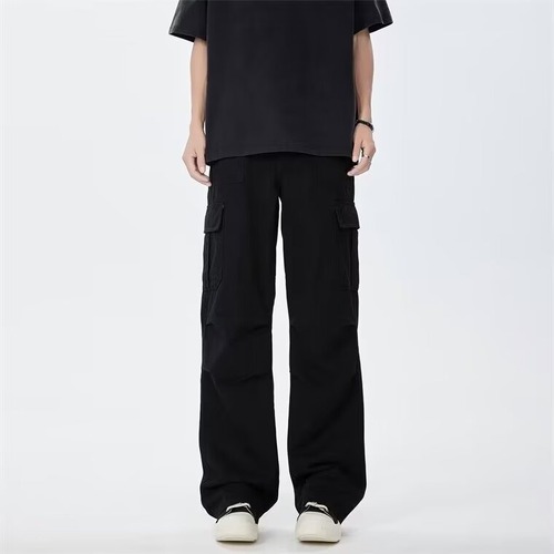 Men's Summer Thin Straight Leg Loose American Paratrooper Work Pants Men's Trend Brand Outdoor Versatile Casual Pants