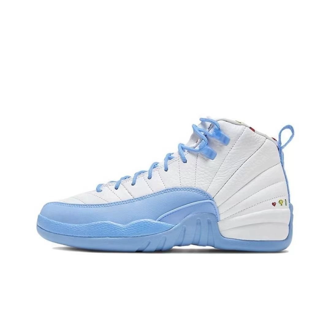 Putian Shoes AJ12 Chicago Cool Gray White Bulls and Malaysia Blue Black Purple Royal Blue Joe 12 мужскиe и женские спортивные баскетбол