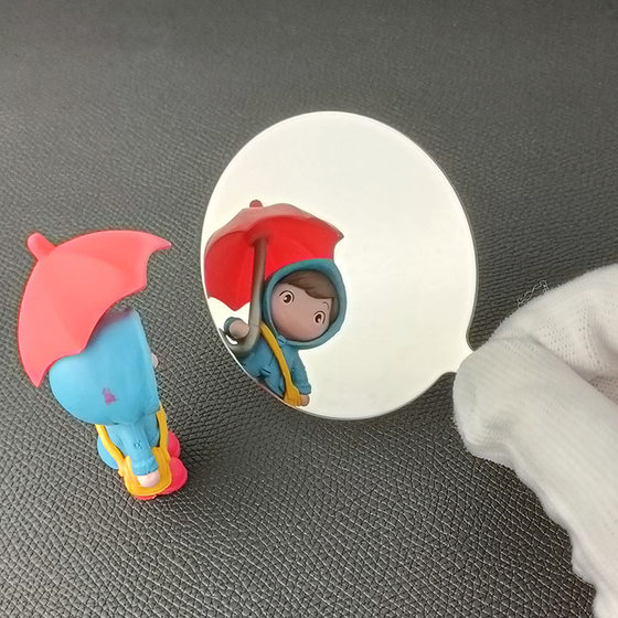 2025 new high-definition color printing stainless steel ultra-thin mirror creative fall not broken small mirror can be fixed pattern