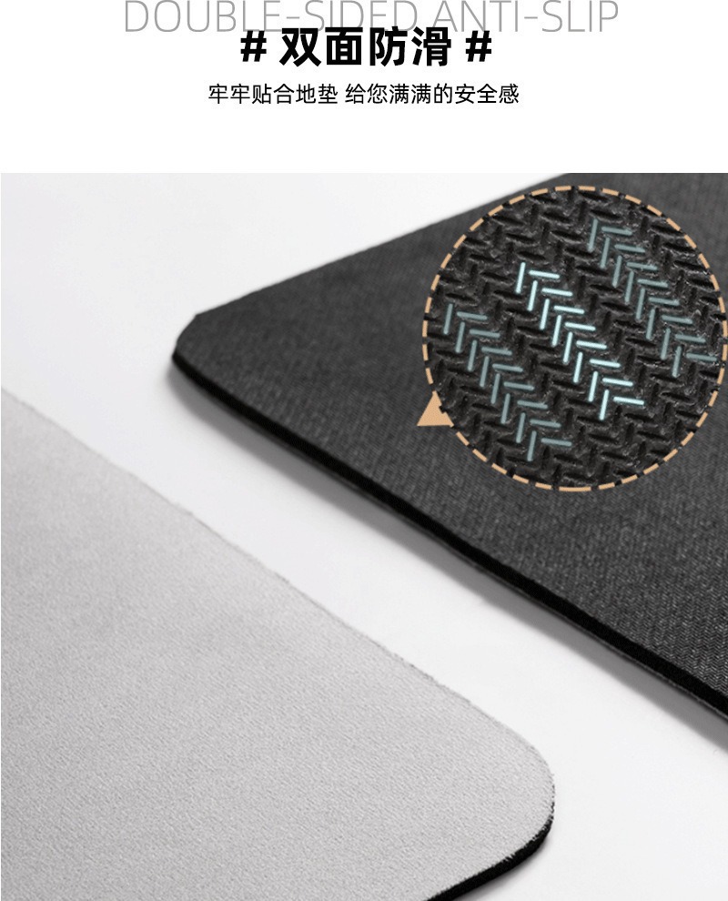 Cross-Border Temu Wave-Pattern Diatomaceous Earth Bathroom Mat, Water-Absorbent Non-Slip Foot Mat, Entryway Decorative Mat
