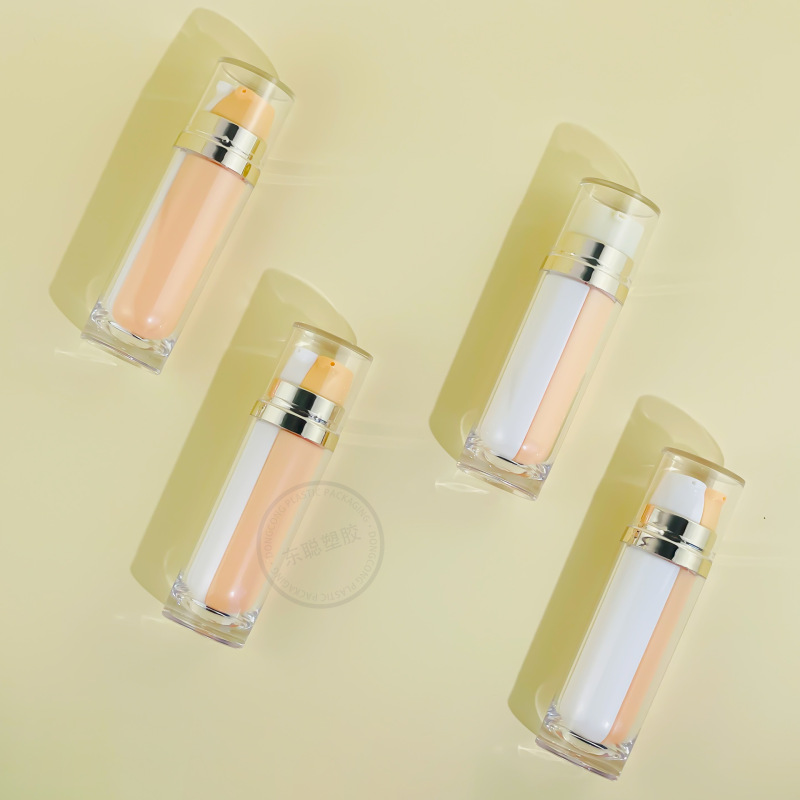 15g + 15gハイエンド二重管瓶二合一排出口瓶化粧品瓶二色瓶乳液瓶精華瓶|undefined
