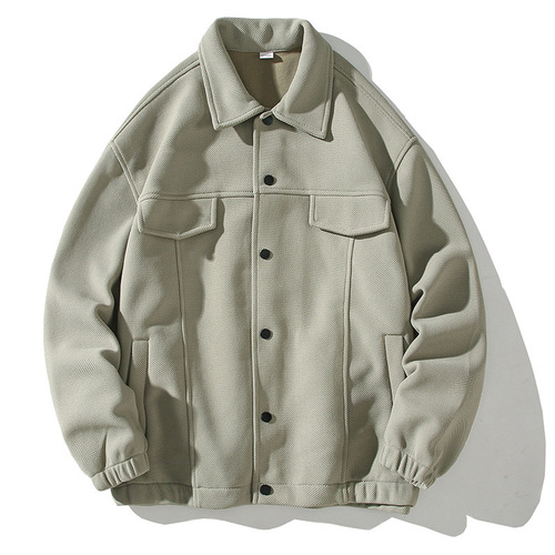 【Leopard Degree】Japanese Trend Brand Jacket Men's Spring Year Texture Casual Outerwear Jacket Outerwear