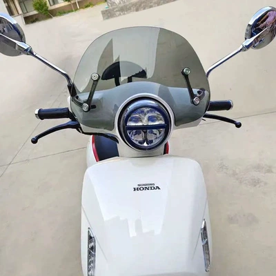 Windshield Original Plexiglass Windshield | Motorcycle front windshield - brown-30m-high-black-integrated-bracket