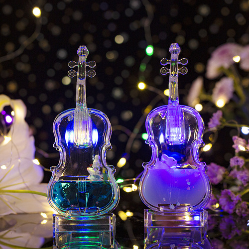 Creative astronaut violin with light into oil oil drop cartoon floating children quicksand toy desktop decoration ornaments