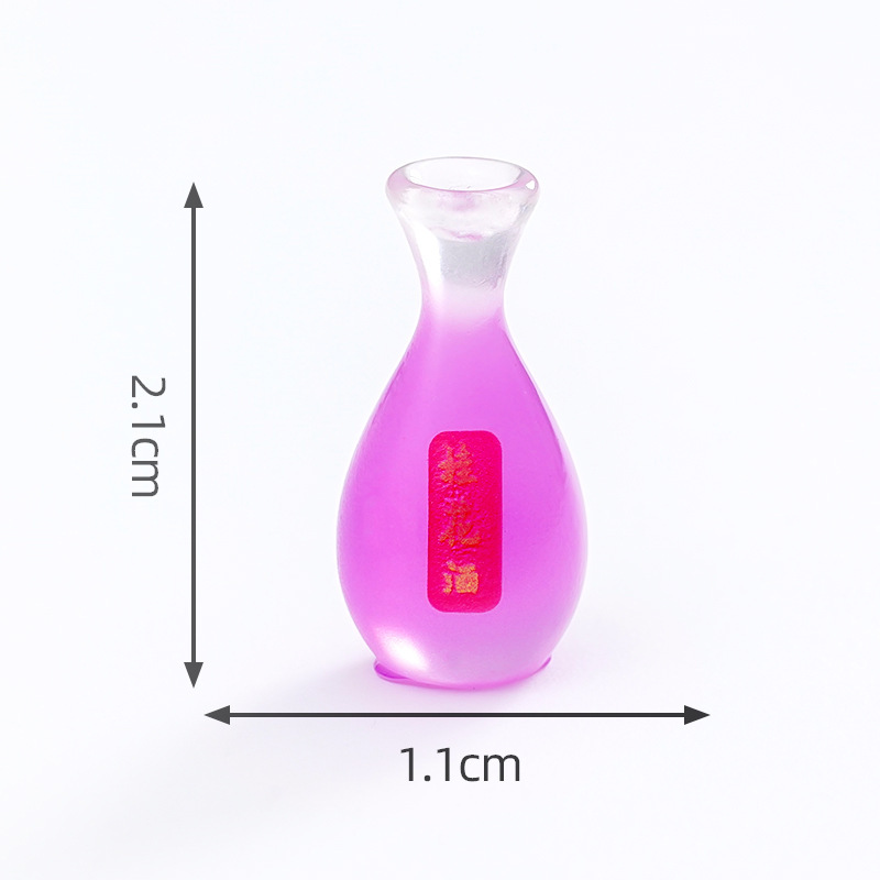 中国のクリエイティブな模擬食品おもちゃ発光桃の花詰め金木犀酒 DIY 装飾アクセサリー撮影と造園小さな装飾品|undefined