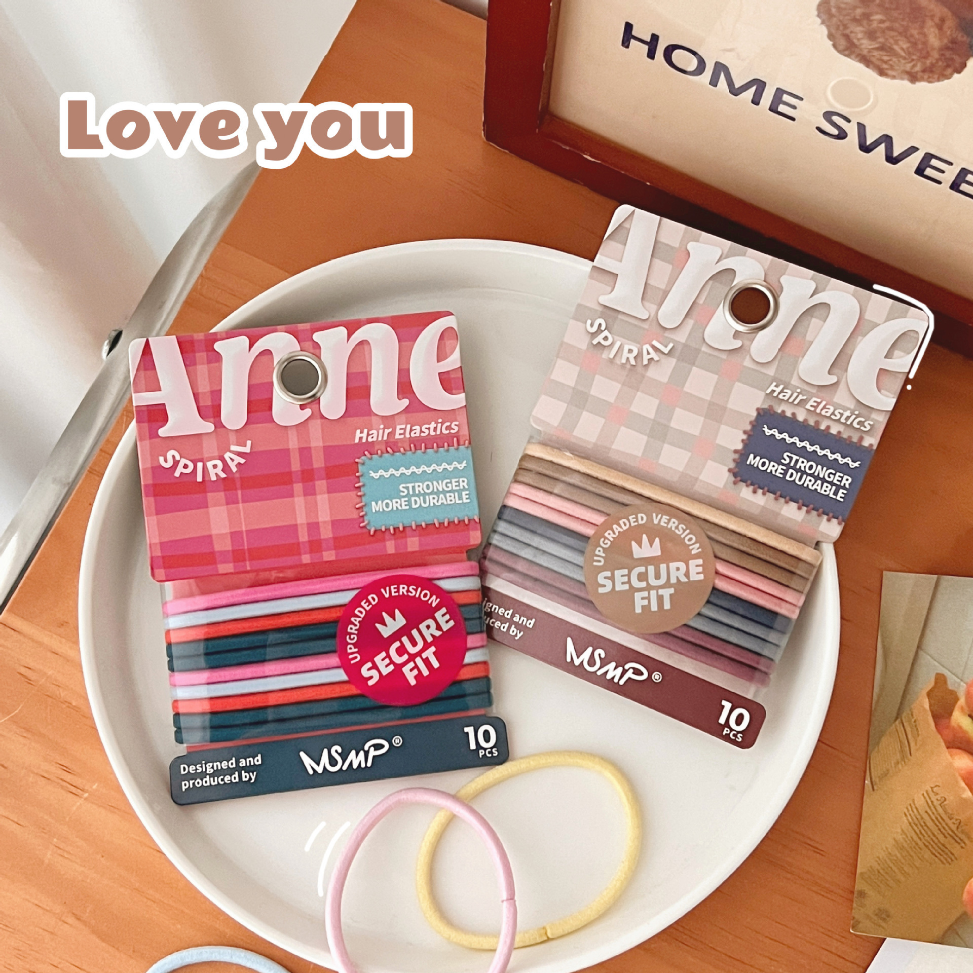 Accesorios para el cabello banda de goma elástica alta cubierta de cuero pequeña Accesorios básicos para el cabello de moda serie macaron banda de cabello cuerda de cabello sin costuras