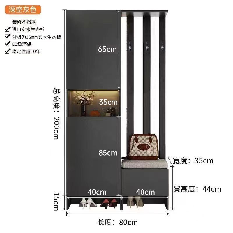 实木玄关柜入门鞋柜一体屏风隔断客厅遮挡隔断柜客厅双面屏风架|undefined