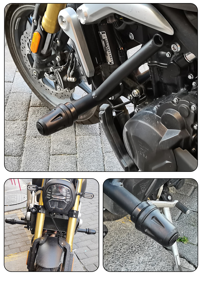 Suitable for Wuji 500Ac Bumper Motorcycle Front Guard Bar, Competition Guard Bar, Single Bar, Anti-Fall Bar, Modification Accessories