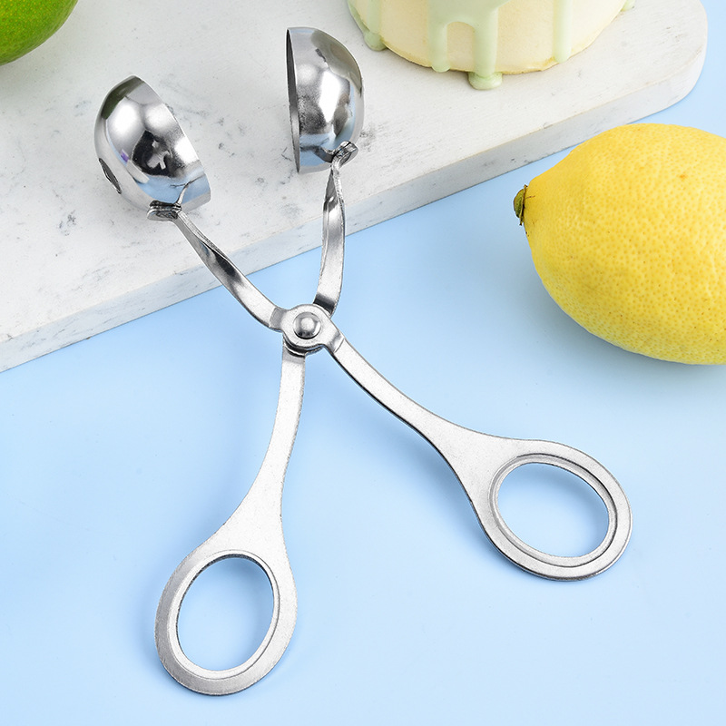 Factory wholesale 430 stainless steel meatball maker, home kitchen fish ball clip, food clip, rice ball DIY maker