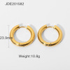 Brand earrings stainless steel, pendant, European style, internet celebrity, 750 sample gold, wholesale