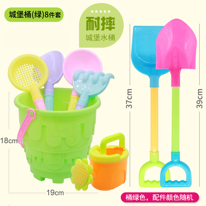 Juguetes para niños baratos y asequibles de gran tamaño, juguetes para niños, pala y barril para jugar con arena, herramientas de agua junto al mar