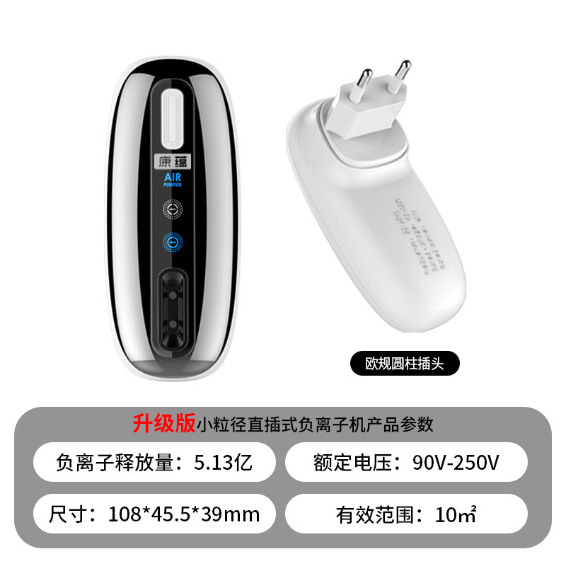 Upgraded European gauge white, cylindrical jack, 0.513 billion negative oxygen ions