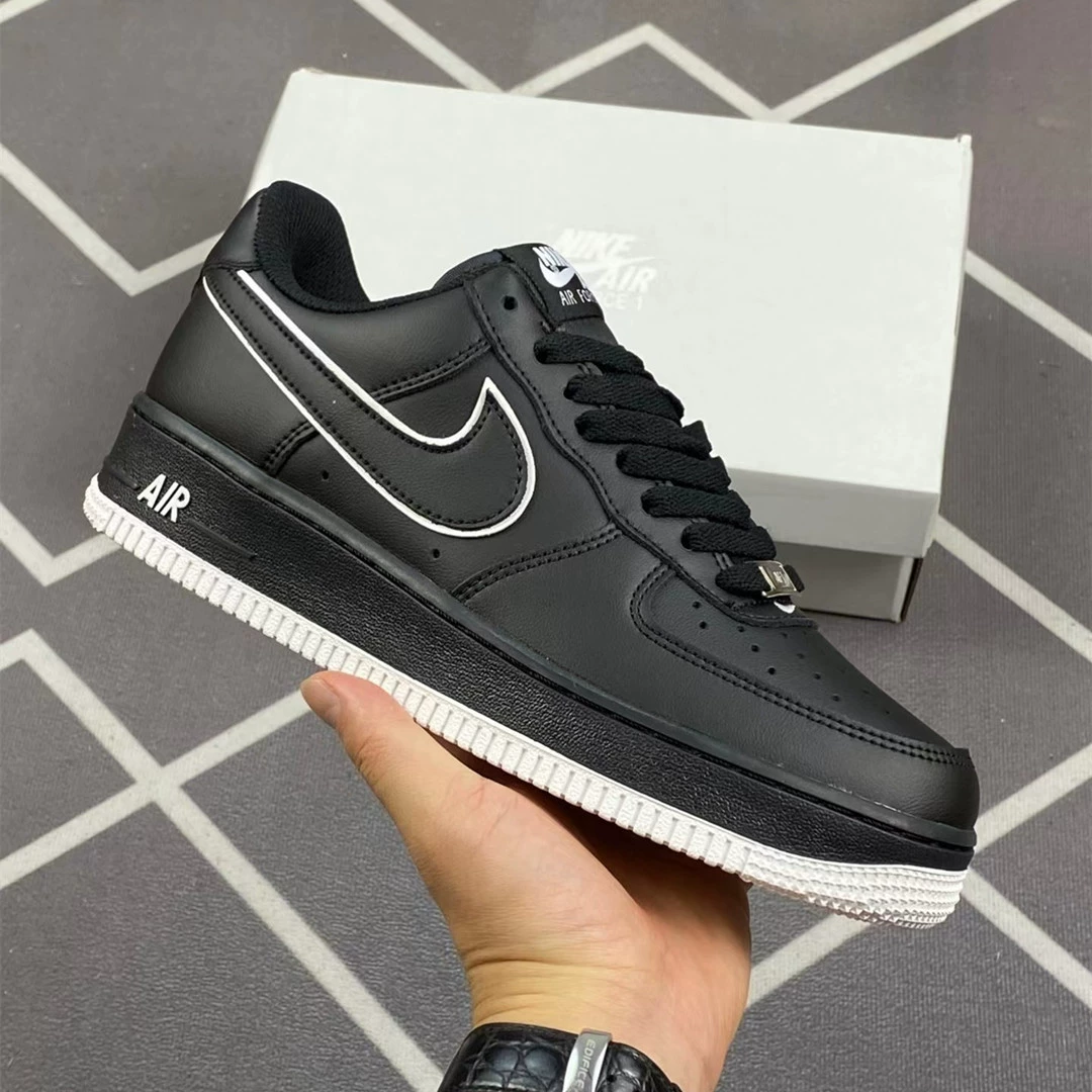 Nike Air Force 1, кожаные кроссовки для мужчин и женщин, белые кроссовки для отдыха