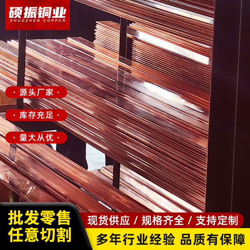 铜排T2，T3紫铜排 镀锡铜排 机房接地排 铜排加工纯铜扁条铜排