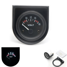 跨境热销2寸 52MM 12V 黑色面电压表 汽车仪表 改装仪表