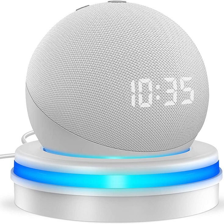 Amazon Echo Dot 4th/5th soporte de escritorio Smart Home altavoz accesorios almacenamiento titular del cable Alimentación