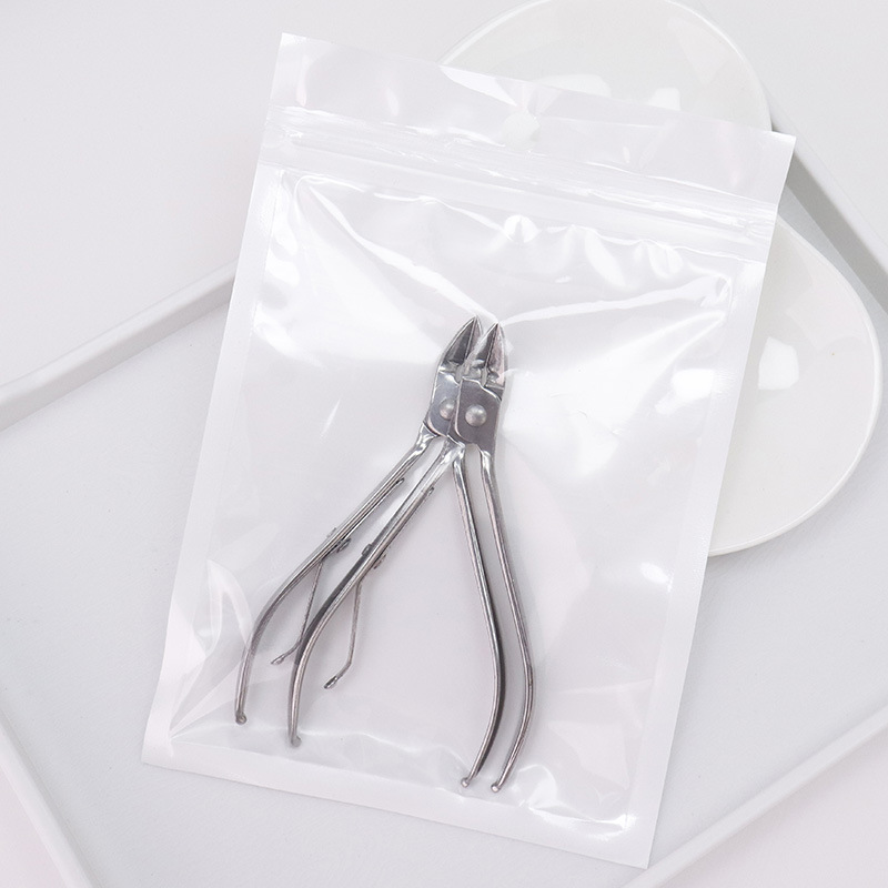 Acero inoxidable bolsas de abrazadera de trinchera de armadura para estudiantes para eliminar la piel muerta de uñas púbadas fábrica de abrazadera de piel muerta al por mayor