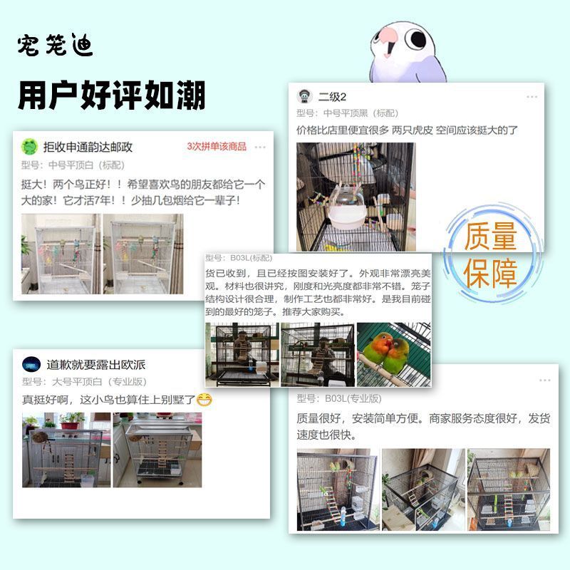 ペットケージ、大型鳥かご、オウムケージ、特大ヴィラ、オオハシ、黒牡丹、虎皮繁殖ケージ、家庭用|undefined