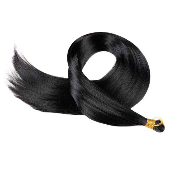 Perücke nahtlose Haarverlängerungen Dreadlocks Perücke gerades Massenhaar Hochtemperatur-Drahtperücke Haarverlängerungen gerader Haargriff_voghion.com