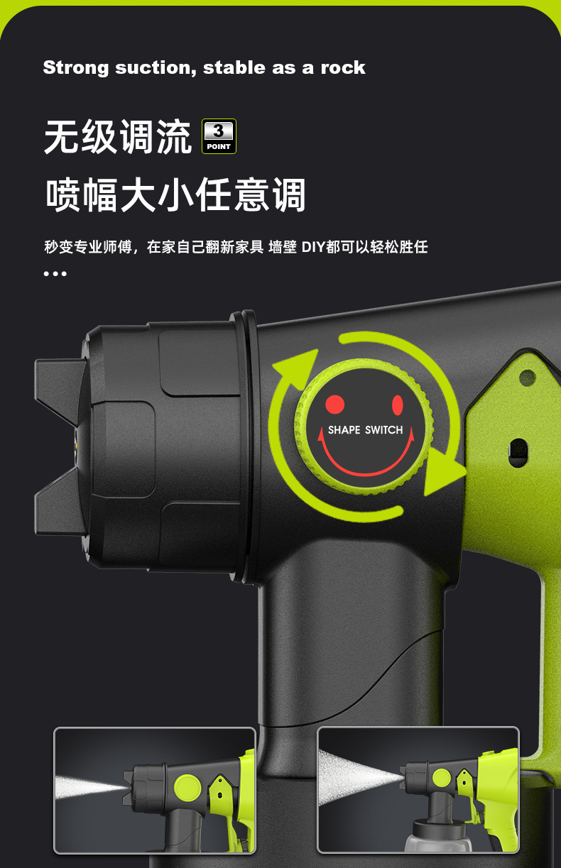 Electric Spray Paint Gun Paint Spray Gun Latex Paint Artifact Spray Machine Household Small Lithium Battery Spray Paint High Atomization Wholesale