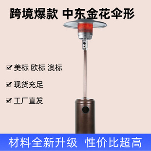 Factory Special Bar Golden Flower Umbrella-shaped Far Infrared Heating Liquefied Gas Heater Household Heating Stove Heating Stove