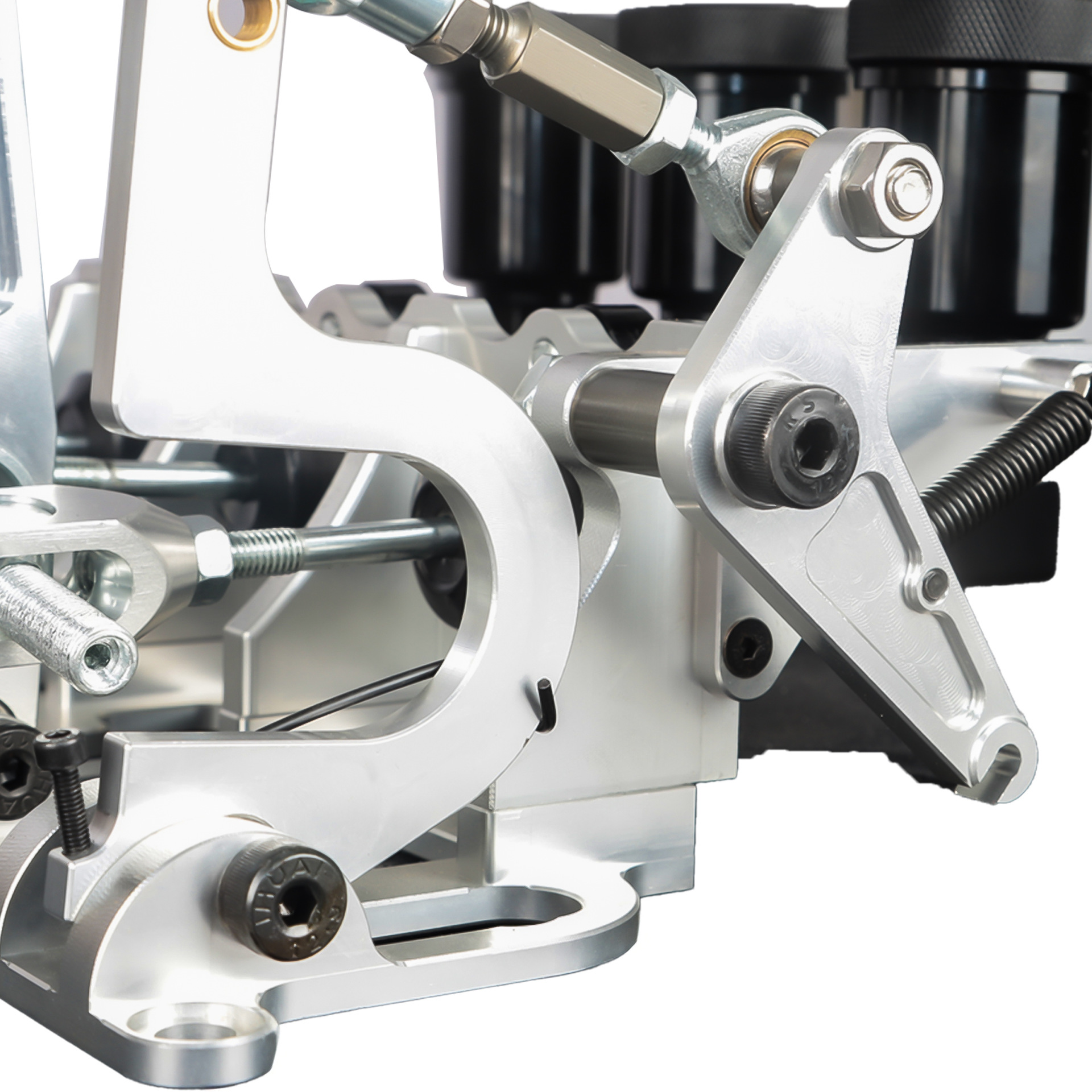 Cnc New Racing Master Cylinder Pump Hydraulic Clutch Bias 3 Pedal Floor Mount Aluminum Brake Pedal Box Kit