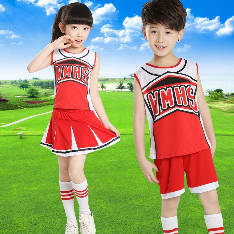Детский футбольный костюм для взрослых, Детский костюм для Черлидинга, одежда для выступлений, детская одежда для упражнений Лала, мужской и женский костюм для студентов