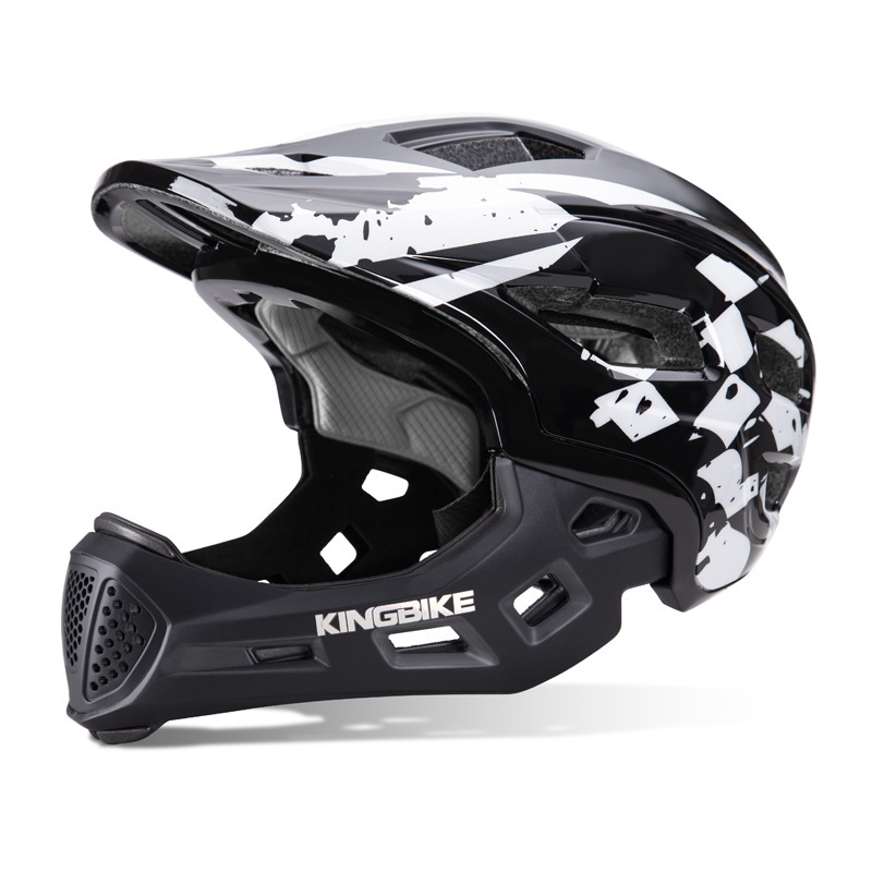 KINGBIKE儿童自行车全盔滑轮滑板平衡车溜冰头盔安全帽防撞护具男|undefined