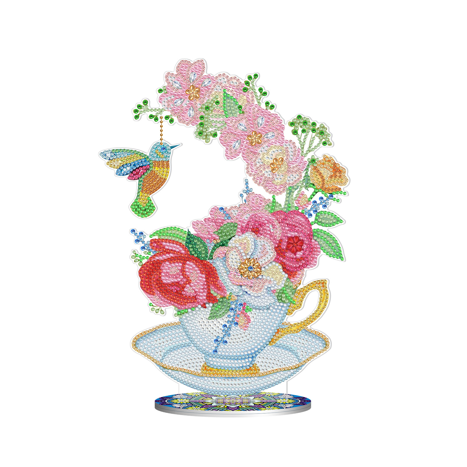 BJP206 flores y pájaros de doble cara