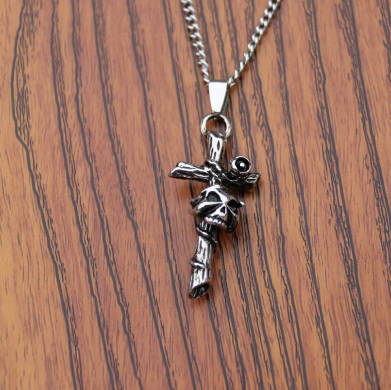 New Personalized Bat Red Diamond Leaf Nail Tiger Spiral Jewelry Chain_voghion.com