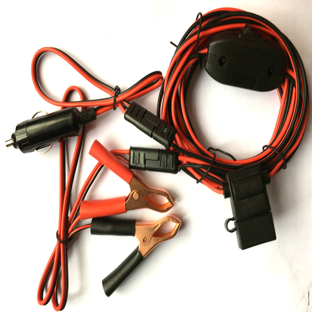厂家直销12V 24V汽车鱼夹线点烟器线电源线车充线