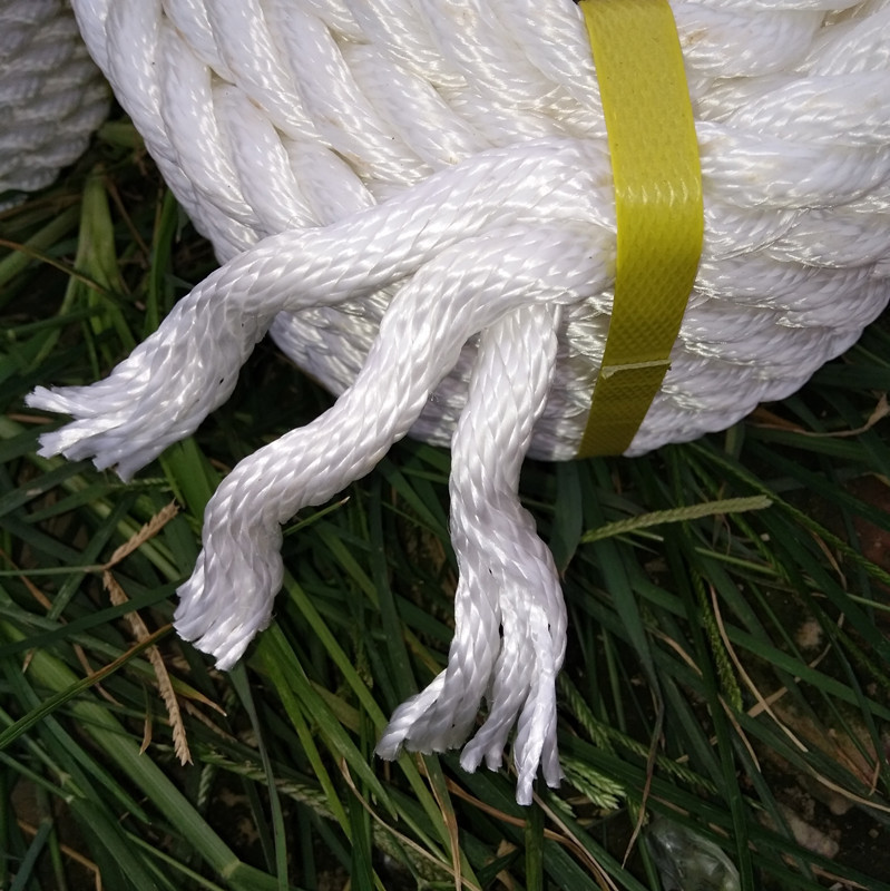 三股尼龙绳船用缆绳耐酸碱pp聚丙烯丙纶长丝船绳抛缆锚绳捆绑漂浮