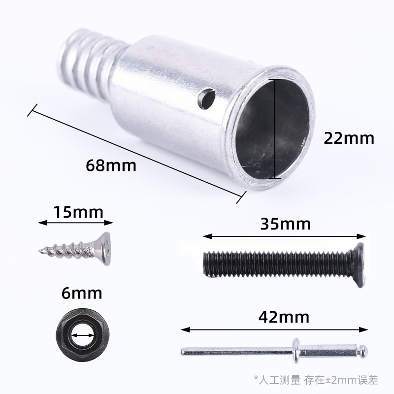 Aleación americana enlace de tornillo metal cabeza de tornillo rodillo barra de trapeador barra de limpieza cepillo de extensión accesorios fabricantes