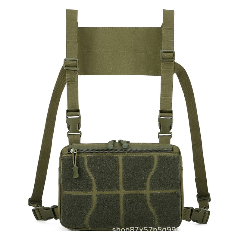 Camuflaje al aire libre táctico bolsa chaleco bolsa pecho bolsa multifuncional mochila deportes montar chaleco bolsa desmontable