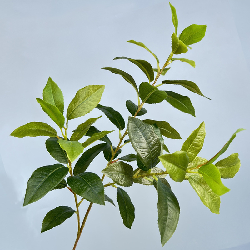 仿真花桂花单枝桂花树九里香桂花叶手感胶片造景装饰植物家居叶子|undefined