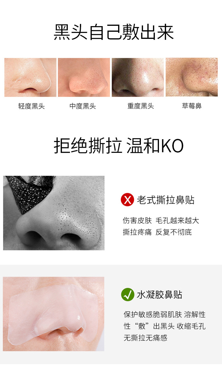 Hydrogel Nasal Patch shrinks pores and removes blackheads. Nasal patch deeply cleanses and removes acne. [Special Offer 2025.9] details Picture