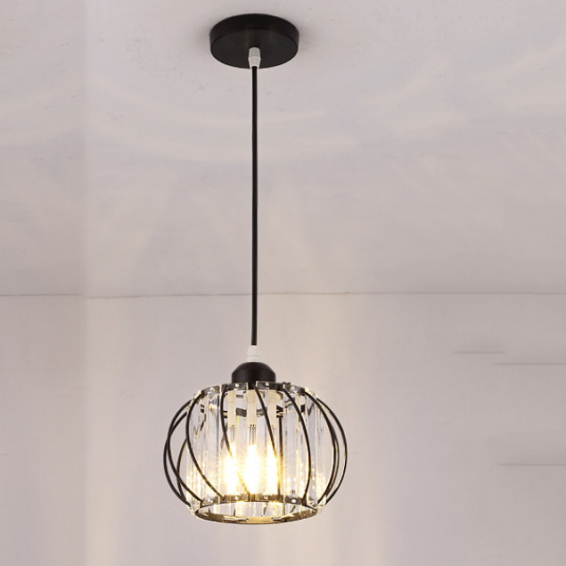 D estilo diagonal línea colgante negro